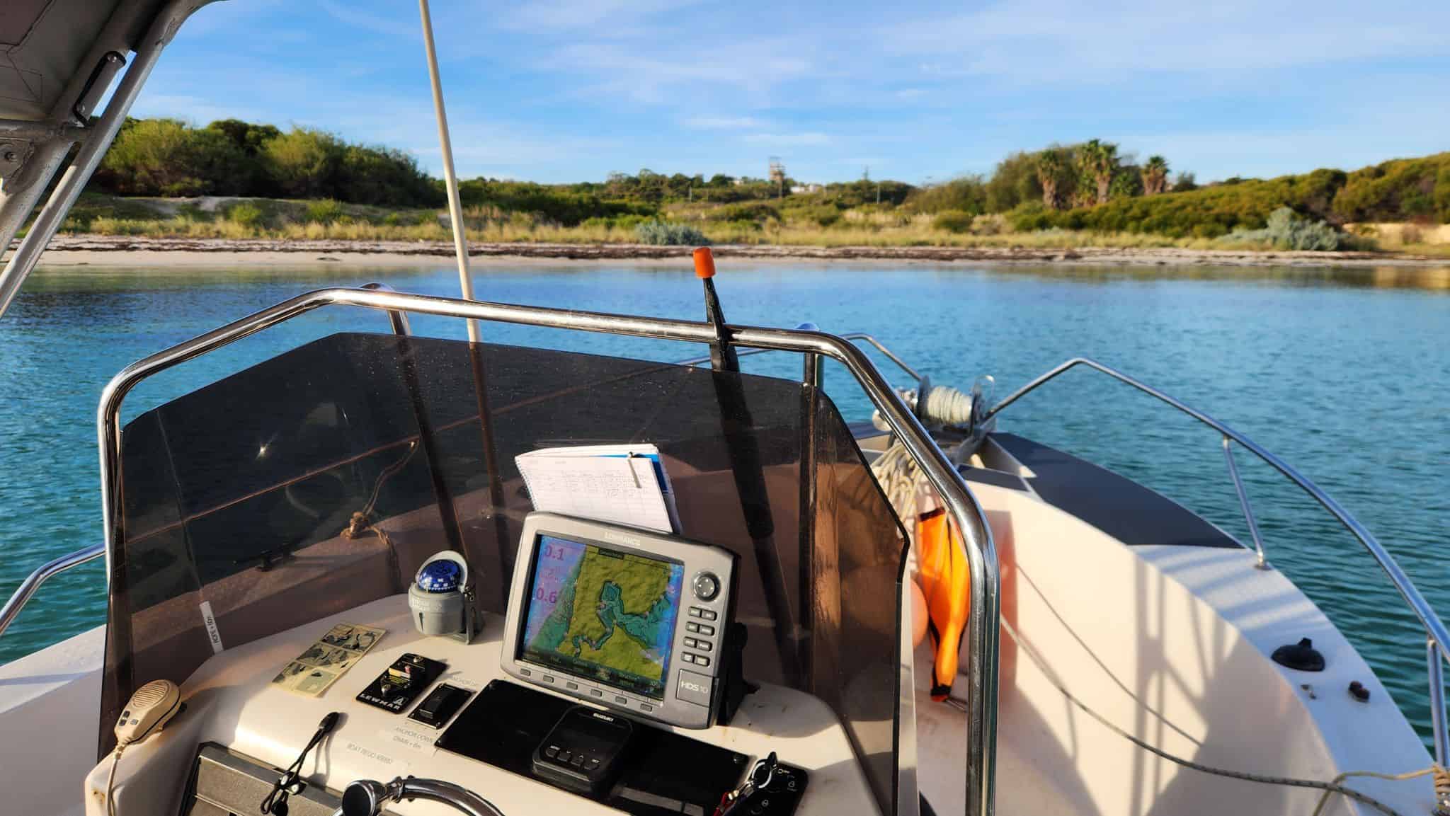 Boat on a River in Perth during a Coxswain Course